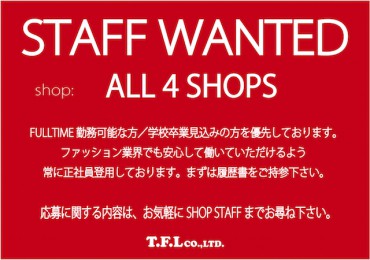 STAFF WANT